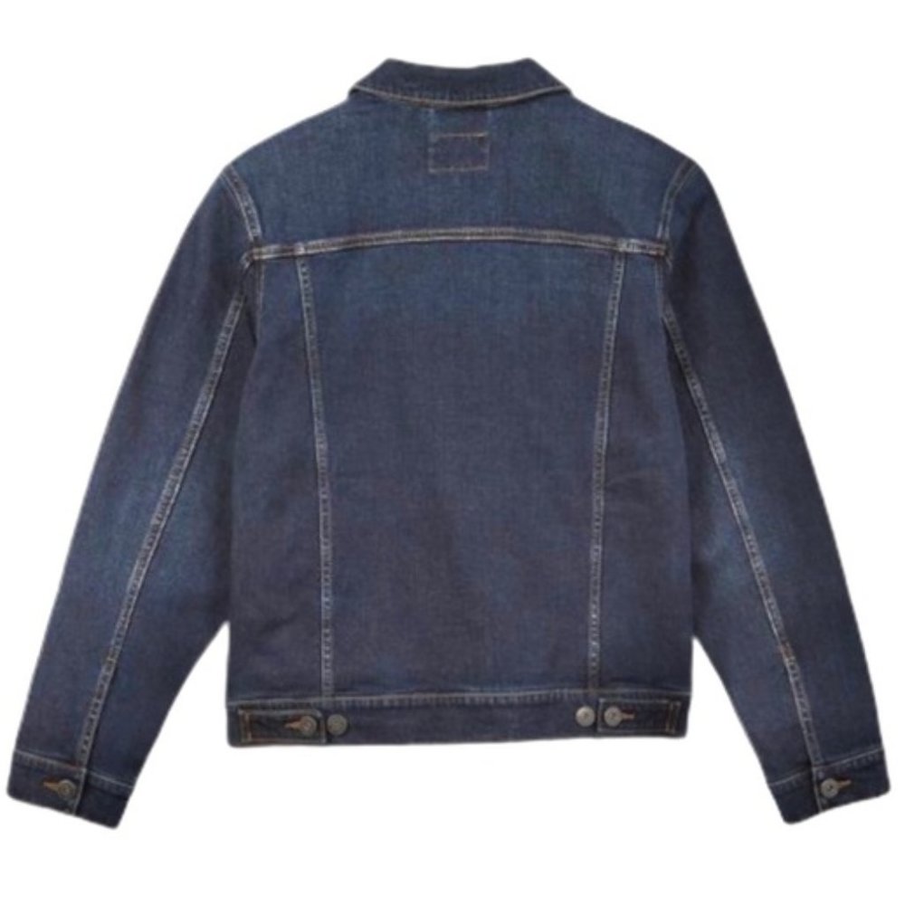 Goodfellow & Co Men's Trivia Trucker Jean Jacket - Dark Blue, M - Picture 2 of 8